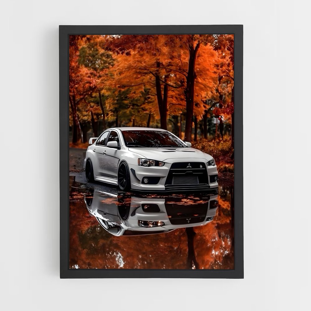 Poster Reflet Automnal – affiche Mitsubishi (vue 2)